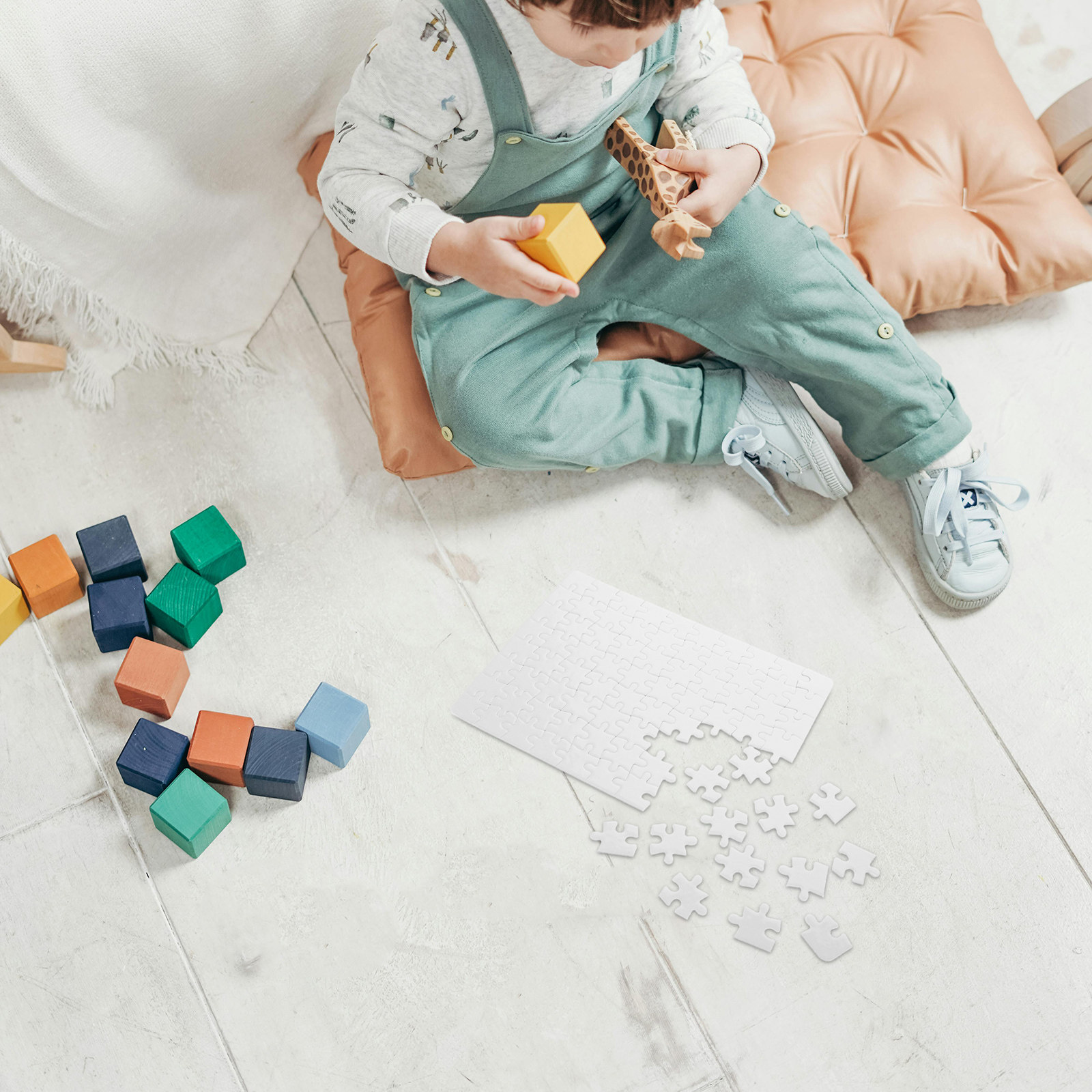 4 قطع ألغاز فارغة بيضاء، قطع أ - مراجعة Puzzle Blank White وسعره
