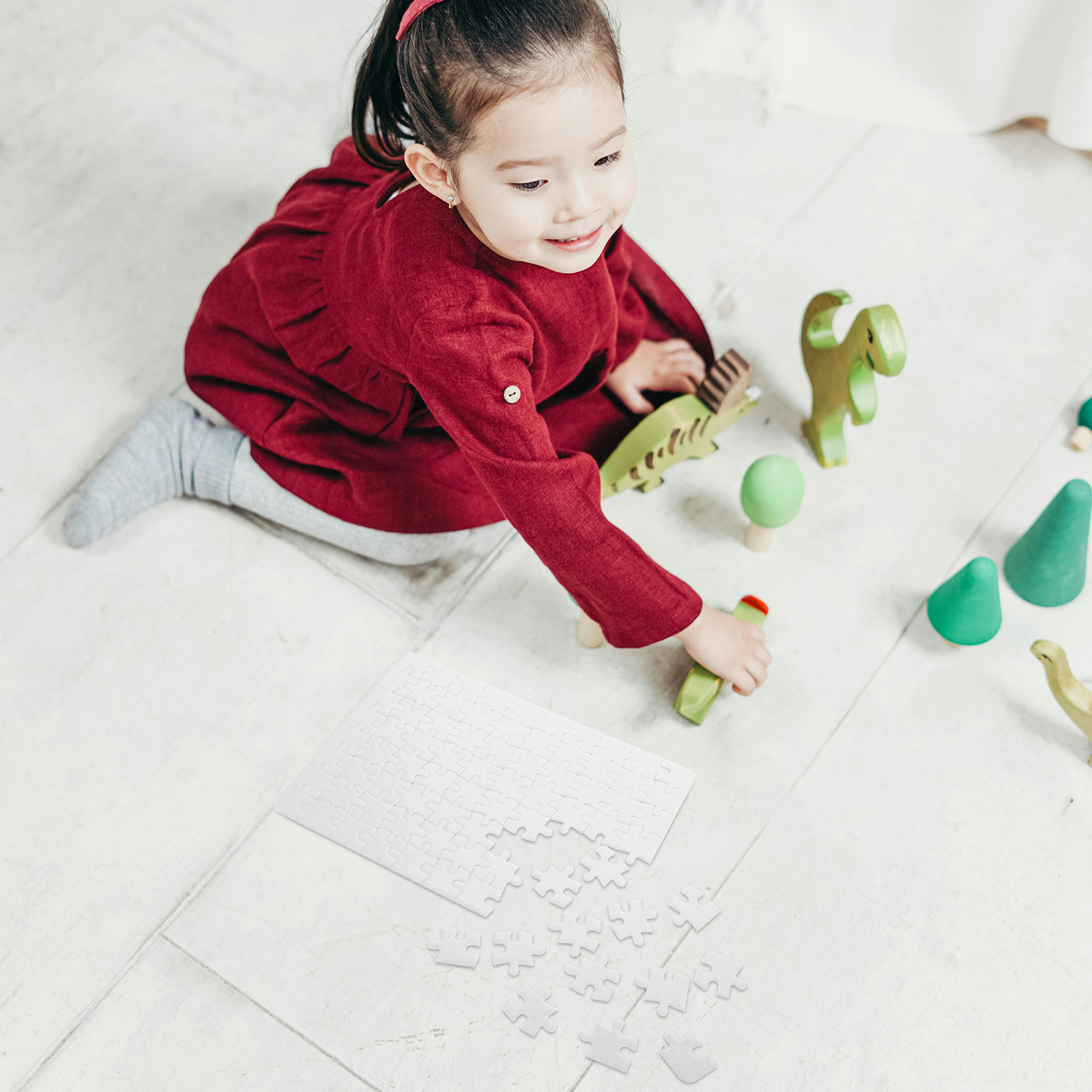 4 قطع ألغاز فارغة بيضاء، قطع أ - مراجعة Puzzle Blank White وسعره