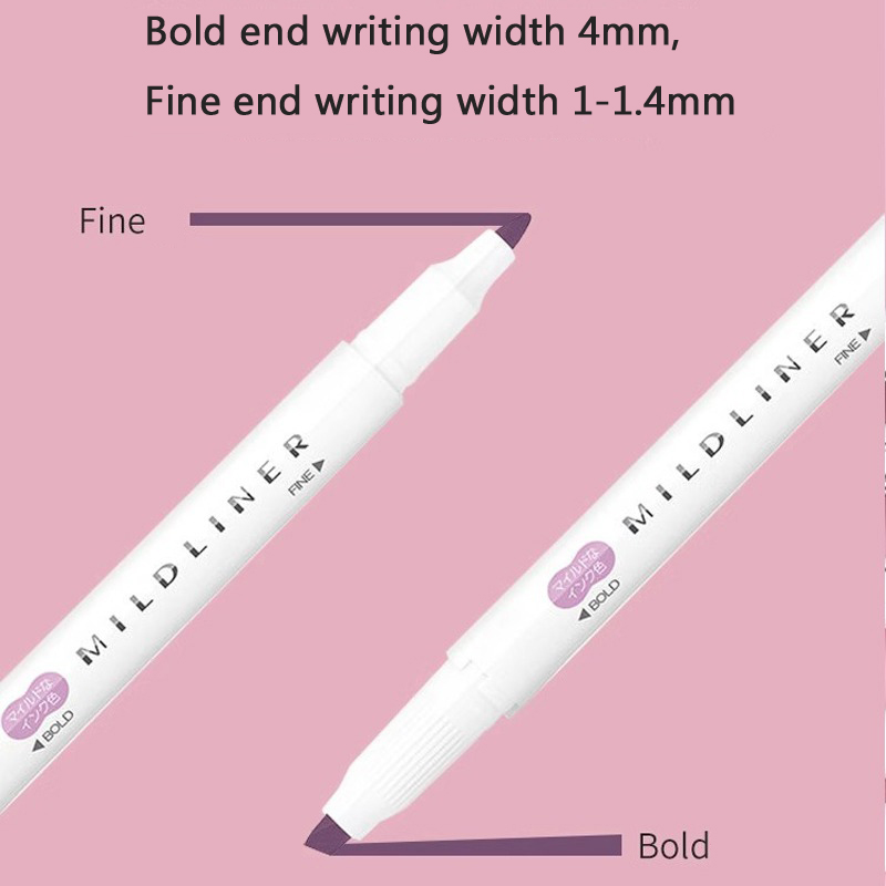 أقلام تمييز زيبرا ميلدلاينر، 5 - مراجعة Zebra Pen Mildliner وسعره