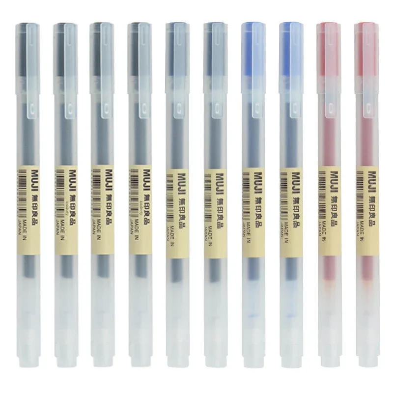 10-30 قطعة/المجموعة 0.38/0.5 م - مراجعة Muji Stationery Gel Pen وسعره