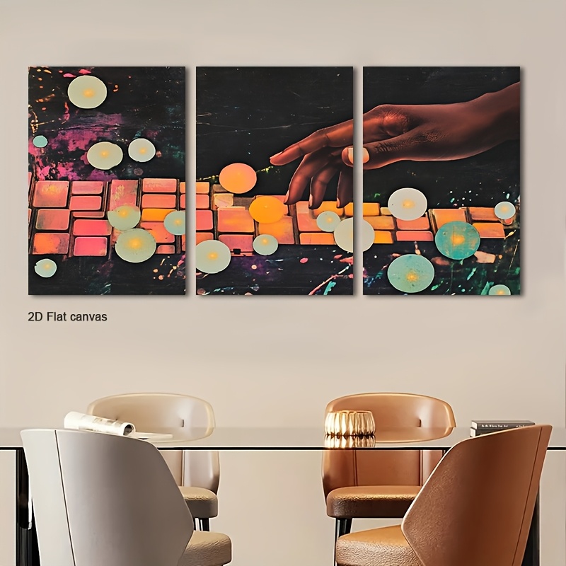 لوحة قماشية بدون إطار 3 قطع -  - مراجعة Canvas Wrap Ready وسعره