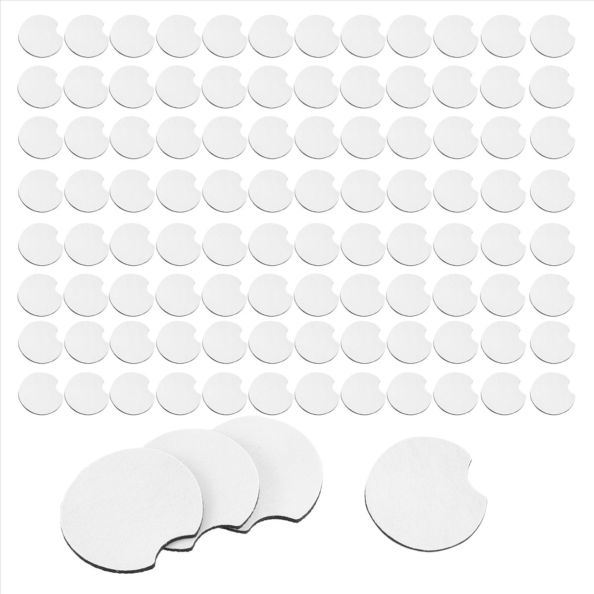 AA83 100 قطعة من قواعد الأكواب - مراجعة Coaster Sublimation Blank وسعره
