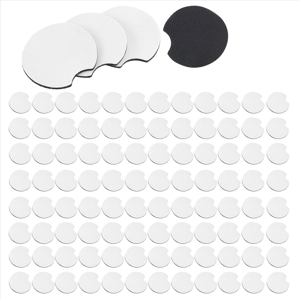 AA83 100 قطعة من قواعد الأكواب - مراجعة Coaster Sublimation Blank وسعره