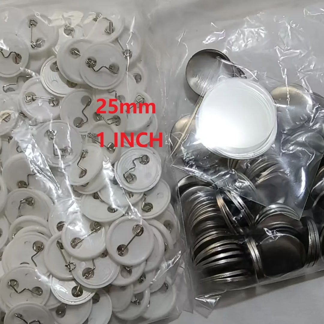 200 مجموعة من مواد صنع الشارات - مراجعة Button Badge Blank وسعره